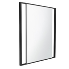 Espelho Decorativo Retangular com Moldura Preto 200x110cm