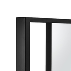 Espelho Decorativo Retangular com Moldura Preto 200x110cm