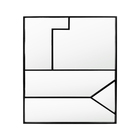 Espelho Decorativo Retangular com Moldura Preto 200x120cm