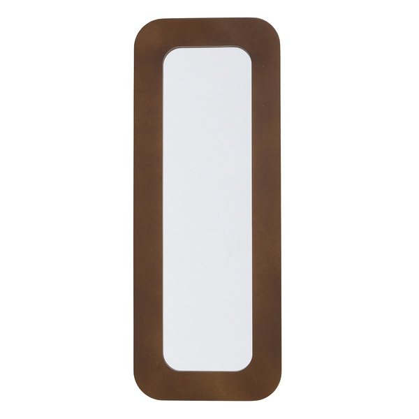 Espelho Decorativo Retangular Moodboard Marrom 65x25cm Arte Própria