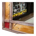 Espelho Decorativo Retangular Rústico Com Moldura 97cm X 77cm