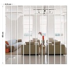 Espelho Decorativo Retângulo Listras Em Acrílico Sala Quarto