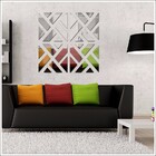 Espelho Decorativo Retângulos Diagonal 49 X 202 Cm