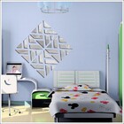 Espelho Decorativo Retângulos Diagonal 49 X 202 Cm