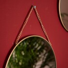 Espelho Decorativo Round Dourado Redondo Com Moldura 28,8x28,8cm Inspire