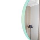 Espelho Decorativo Round Externo Verde 30 Cm Redondo