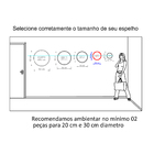 Espelho Decorativo Round Interno Branco 30 Cm Redondo