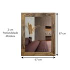 Espelho Decorativo Rústico Com Moldura Apliques Decore Pronto