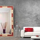 Espelho Decorativo Rústico Com Moldura Decore Pronto Branco E