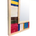 Espelho Decorativo Rústico Com Moldura Decore Pronto Colorido