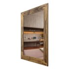 Espelho Decorativo Rústico Com Moldura E Apliques 57cm X 77cm