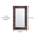 Espelho Decorativo Rústico Detalhes Em Corano Decore Pronto M