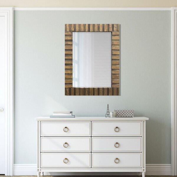 Espelho Decorativo Rústico Em Madeira De Demolição Decore Pro