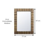 Espelho Decorativo Rústico Em Madeira De Demolição Decore Pro