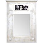 Espelho Decorativo Rústico Provençal Com Apliques Decore Pron