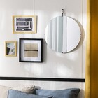 Espelho Decorativo Sem Moldura Redondo 50x50cm Medalha Inspire