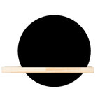 Espelho Decorativo Shelf Pinus 50 Cm Redondo