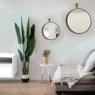 Espelho Decorativo Short Strip Amarelo Alça Corino Preta 60 C