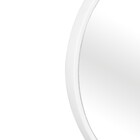 Espelho Decorativo Short Strip Branco Alça Corino Rajada 40 C