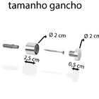 Espelho Decorativo Short Strip Branco Alça Corrente 30 Cm Red