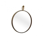 Espelho Decorativo Short Strip Marrom Alça Corino Rajada 50 C