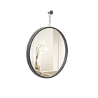 Espelho Decorativo Short Strip Preto Alça Corrente 40 Cm Redo