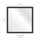 Espelho Decorativo Skandi 53x53 Preto
