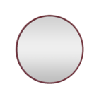 Espelho Decorativo Sweet Vermelho Redondo Com Moldura 42cm Inspire
