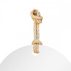 Espelho Decorativo Tie Alça Sisal Natural 50 Cm Redondo