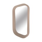 Espelho Decorativo Trapézio Myrra Dourado 22x38cm Arte Própria