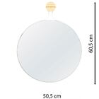 Espelho Decorativo Twiza Branco 50 Cm