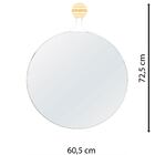 Espelho Decorativo Twiza Branco 60 Cm