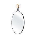 Espelho Decorativo Twiza Preto 50 Cm Redondo