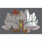 Espelho Decorativo Veneziano Flor De Lótus Acrílico