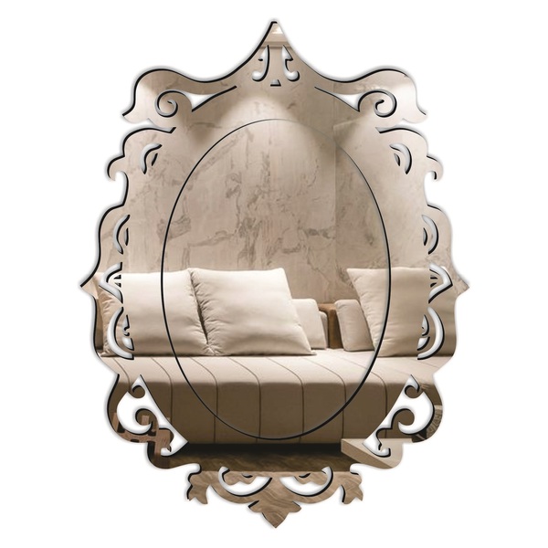 Espelho Decorativo Veneziano Pegui  23x32 3803 Prata