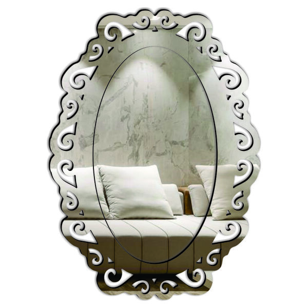 Espelho Decorativo Veneziano Pegui  43x60 3804 Prata