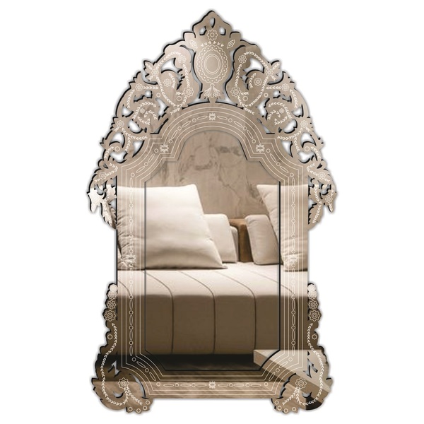 Espelho Decorativo Veneziano Sala Quarto 50x82 3885 Prata