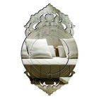 Espelho Decorativo Veneziano Sala Quarto 50x82 3887 Prata