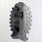 Espelho Decorativo Veneziano Sala Quarto 56x82 38102 Prata