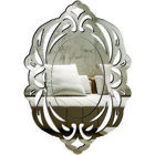 Espelho Decorativo Veneziano Sala Quarto 58x84 3875 Prata