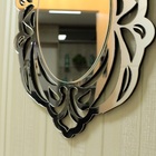 Espelho Decorativo Veneziano Sala Quarto 58x84 3875 Prata