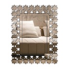 Espelho Decorativo Veneziano Sala Quarto 65x83 3874 Prata