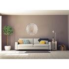 Espelho Decorativo Veneziano Sala Quarto 90x90 38214 Prata