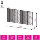 Espelho Decorativo Vertical Winter D03 150 Cm Moldura Preto B