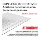 Espelho Decorativo Vidro Redondo 40x40cm Sala Banheiro Lapida