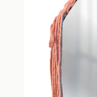 Espelho Decorativo Vintage Macrame Rosa 60 Cm Redondo