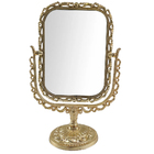 Espelho Dupla Face Rosto Giratorio Mesa Decoraçao Vintage Maq