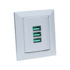 Espelho Duplo Chanfrado Com 1 Tom 20a 3 Usb 5.2a Preto