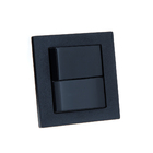 Espelho Duplo Reto 2 Interruptores Cinza