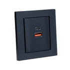 Espelho Duplo Reto Com 1 Tomada 20a 2 Usb 9.0a Branco